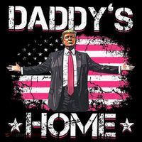 Trump 2024 Daddys Home Funny Trump Pink Tank Top