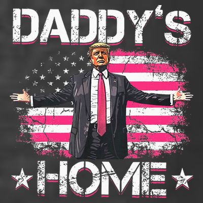 Trump 2024 Daddys Home Funny Trump Pink T-Shirt