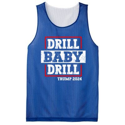 Trump 2024 Drill Baby Drill Mesh Reversible Basketball Jersey Tank