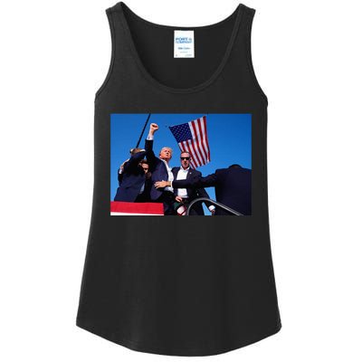 Trump 2024 Donald Trump Fist Pump Ladies Essential Tank