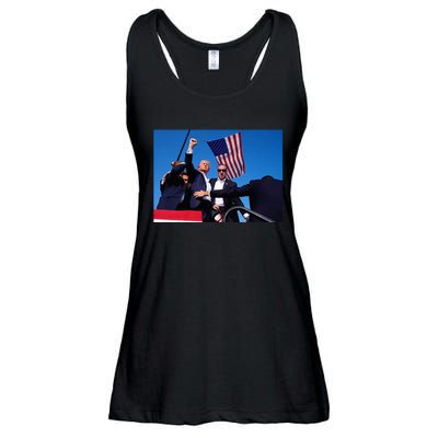 Trump 2024 Donald Trump Fist Pump Ladies Essential Flowy Tank