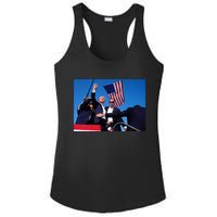 Trump 2024 Donald Trump Fist Pump Ladies PosiCharge Competitor Racerback Tank