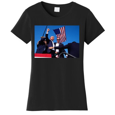 Trump 2024 Donald Trump Fist Pump Women's T-Shirt