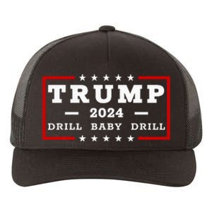 Trump 2024 Drill Baby Drill Us Flag Republican 4th Of July Yupoong Adult 5-Panel Trucker Hat