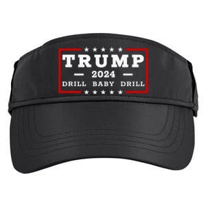 Trump 2024 Drill Baby Drill Us Flag Republican 4th Of July Adult Drive Performance Visor