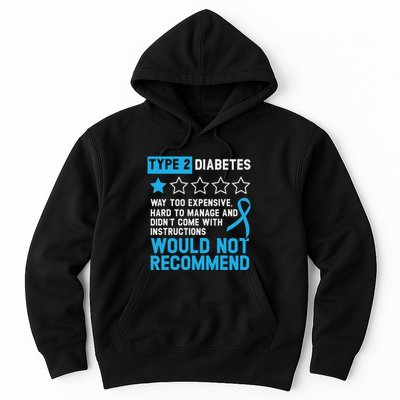 Type 2 Diabetes T2d Warrior Diabetes Awareness Hoodie