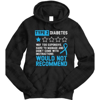 Type 2 Diabetes T2d Warrior Diabetes Awareness Tie Dye Hoodie