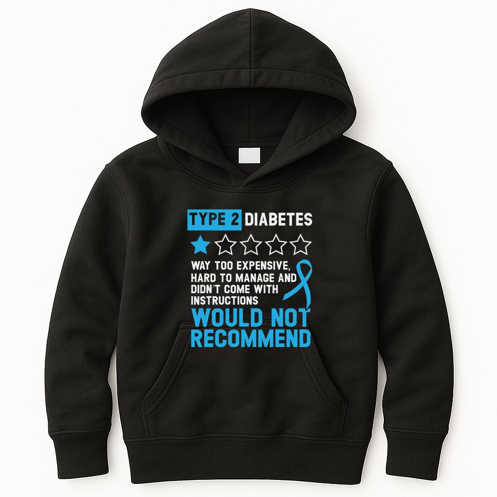 Type 2 Diabetes T2d Warrior Diabetes Awareness Kids Hoodie