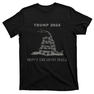 Trump 2024 DonT Tread On Maga Snake Rattlesnake Dark Color T-Shirt