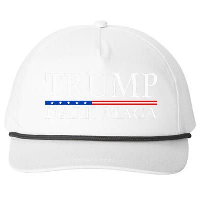 Trump 2024 Dark Maga President Donald Trump Snapback Five-Panel Rope Hat