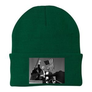 Trump 2024 Donald Trump Fist Pump Knit Cap Winter Beanie