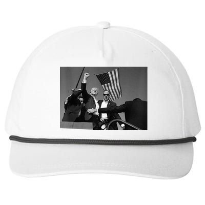 Trump 2024 Donald Trump Fist Pump Snapback Five-Panel Rope Hat