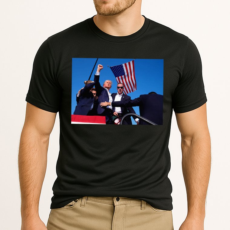 Trump 2024 Donald Trump Fist Pump Cooling Performance Crew T-Shirt