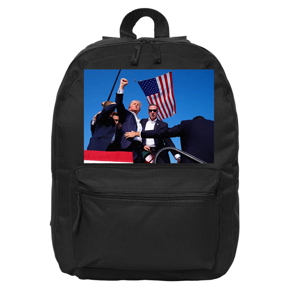 Trump 2024 Donald Trump Fist Pump 16 in Basic Backpack