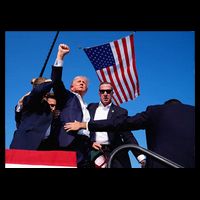 Trump 2024 Donald Trump Fist Pump 16 in Basic Backpack