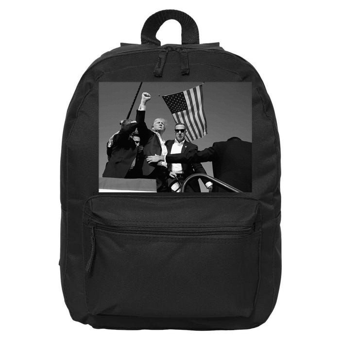 Trump 2024 Donald Trump Fist Pump 16 in Basic Backpack