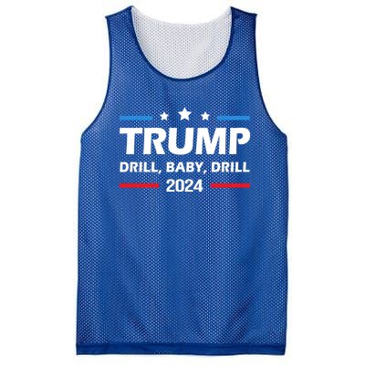 Trump 2024 Drill Drill Funny Pro Trump Cute Gift Mesh Reversible Basketball Jersey Tank