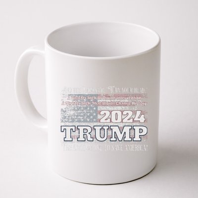 Trump 2024 Divine Intervention The Save America Coffee Mug