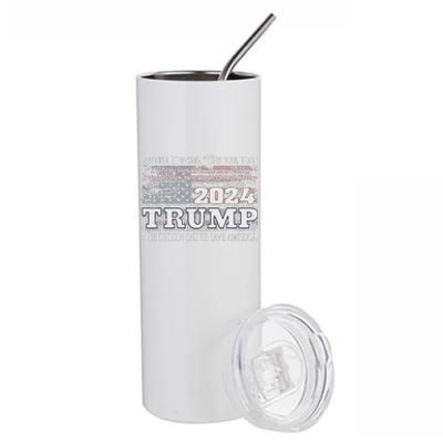 Trump 2024 Divine Intervention The Save America Stainless Steel Tumbler