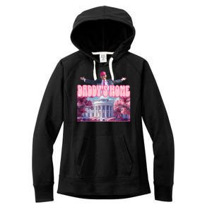 Trump 2024 Daddys Home Pink Classic Women's Fleece Hoodie