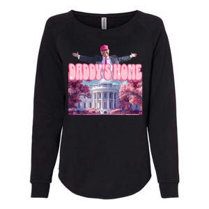 Trump 2024 Daddys Home Pink Classic Womens California Wash Sweatshirt