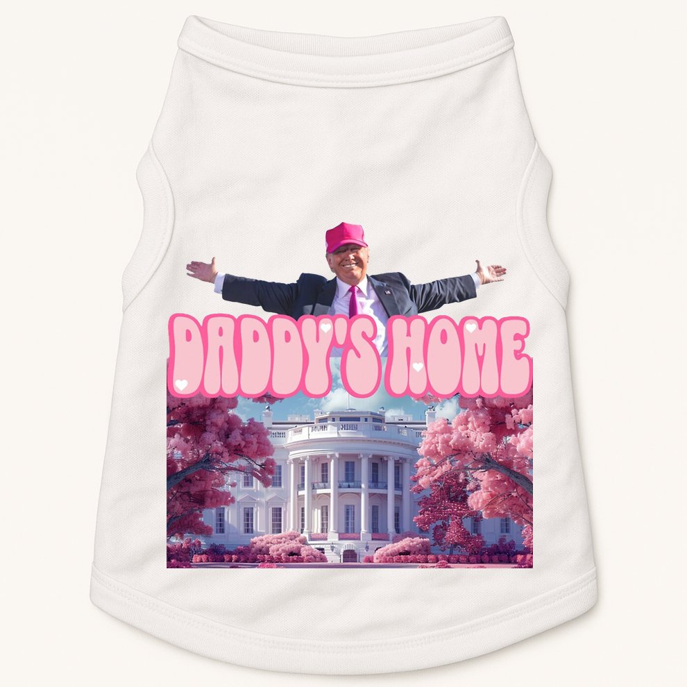 Trump 2024 Daddys Home Pink Classic Doggie Tank