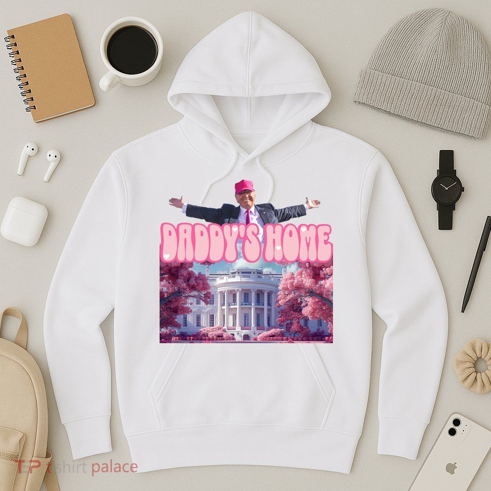Trump 2024 Daddys Home Pink Classic Hoodie