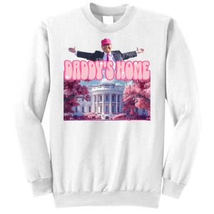 Trump 2024 Daddys Home Pink Classic Sweatshirt