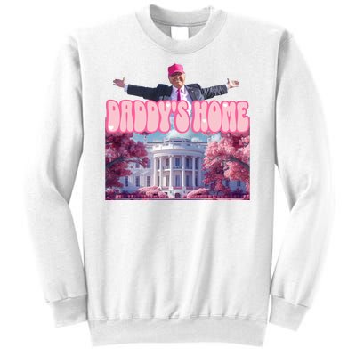 Trump 2024 Daddys Home Pink Classic Sweatshirt