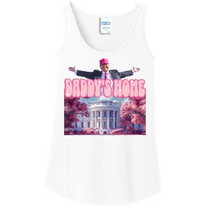 Trump 2024 Daddys Home Pink Classic Ladies Essential Tank