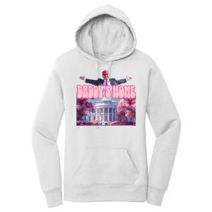 Trump 2024 Daddys Home Pink Classic Women's Pullover Hoodie