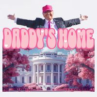 Trump 2024 Daddys Home Pink Classic Poster