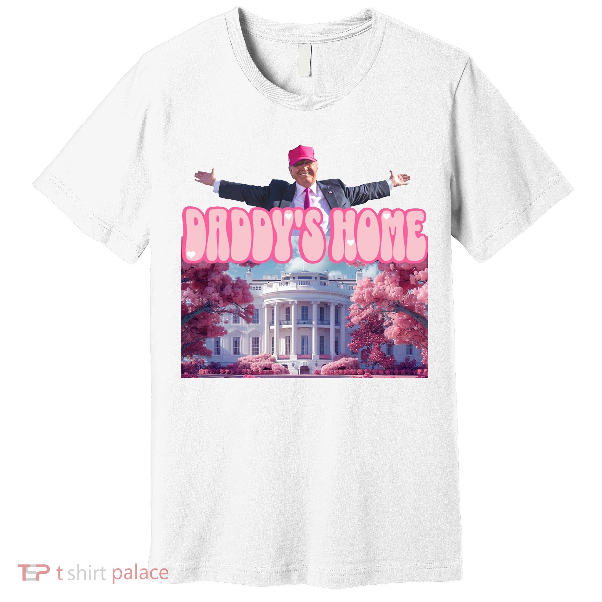 Trump 2024 Daddys Home Pink Classic Premium T-Shirt