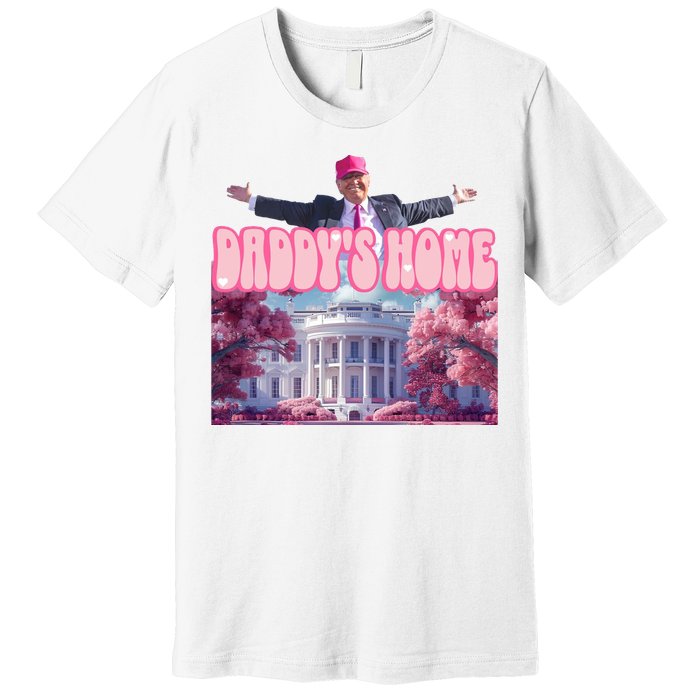 Trump 2024 Daddys Home Pink Classic Premium T-Shirt