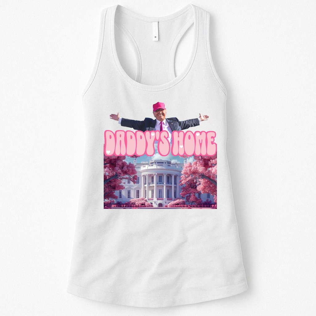 Trump 2024 Daddys Home Pink Classic Womens Tank Top