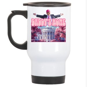 Trump 2024 Daddys Home Pink Classic Stainless Steel Travel Mug