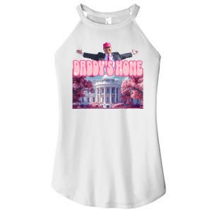 Trump 2024 Daddys Home Pink Classic Women's Perfect Tri Rocker Tank