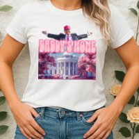 Trump 2024 Daddys Home Pink Classic Womens T-Shirt