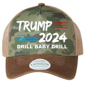 Trump 2024 Drill Baby Drill Legacy Tie Dye Trucker Hat