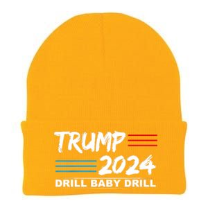 Trump 2024 Drill Baby Drill Knit Cap Winter Beanie