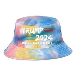 Trump 2024 Drill Baby Drill Tie Dye Newport Bucket Hat