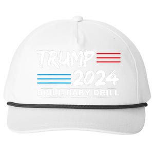 Trump 2024 Drill Baby Drill Snapback Five-Panel Rope Hat