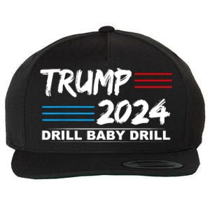 Trump 2024 Drill Baby Drill Wool Snapback Cap