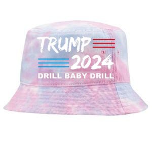 Trump 2024 Drill Baby Drill Tie-Dyed Bucket Hat