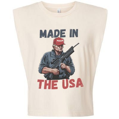 Trump 2024 Donald Trump Maga Republican Patriot Garment-Dyed Women's Muscle Tee