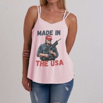 Trump 2024 Donald Trump Maga Republican Patriot Women's Strappy Tank