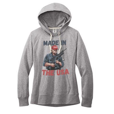 Trump 2024 Donald Trump Maga Republican Patriot Women's Fleece Hoodie