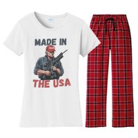 Trump 2024 Donald Trump Maga Republican Patriot Women's Flannel Pajama Set