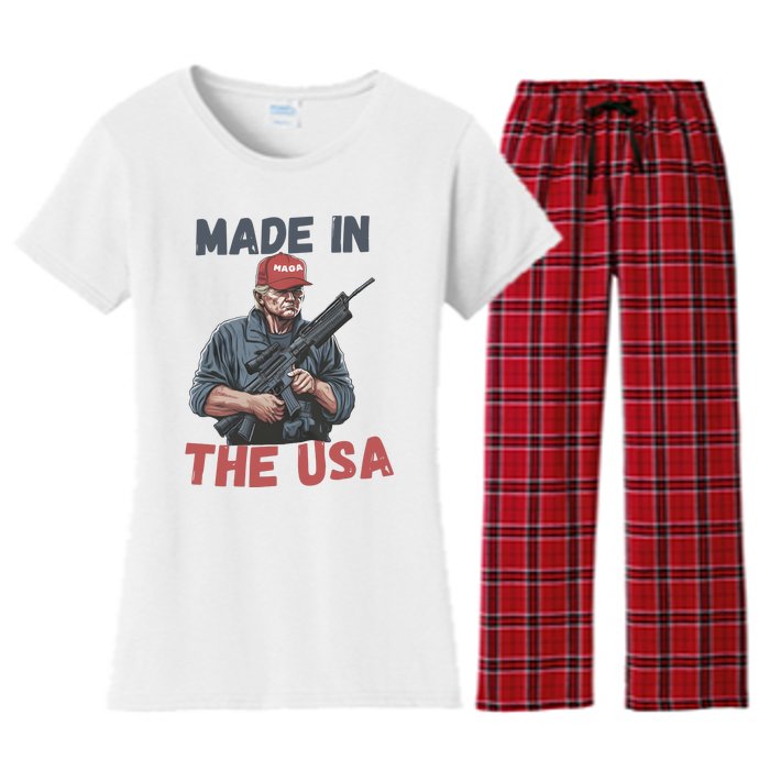 Trump 2024 Donald Trump Maga Republican Patriot Women's Flannel Pajama Set