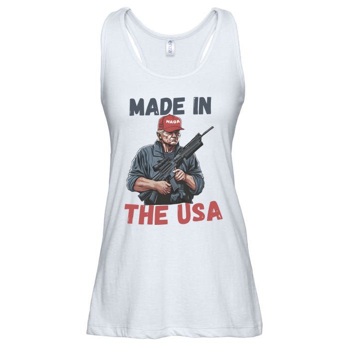 Trump 2024 Donald Trump Maga Republican Patriot Ladies Essential Flowy Tank